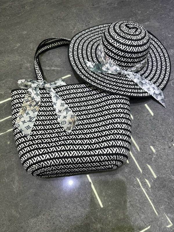 Louis Vuitton Beach Bag & Hat Set ID:20250617-239
